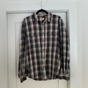 Marine Layer Multicolor Plaid Casual Shirt [Large]